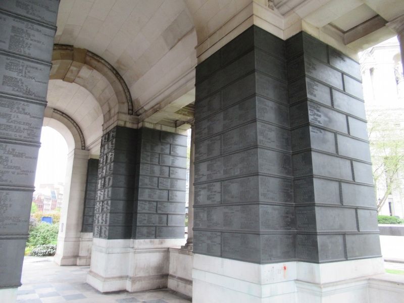 The Tower Hill Memorial - World War I. Click for full size. The Tower Hill Memorial - World War I image. Click for full size.