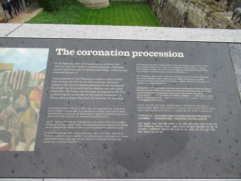 The coronation procession Marker image. Click for full size.
