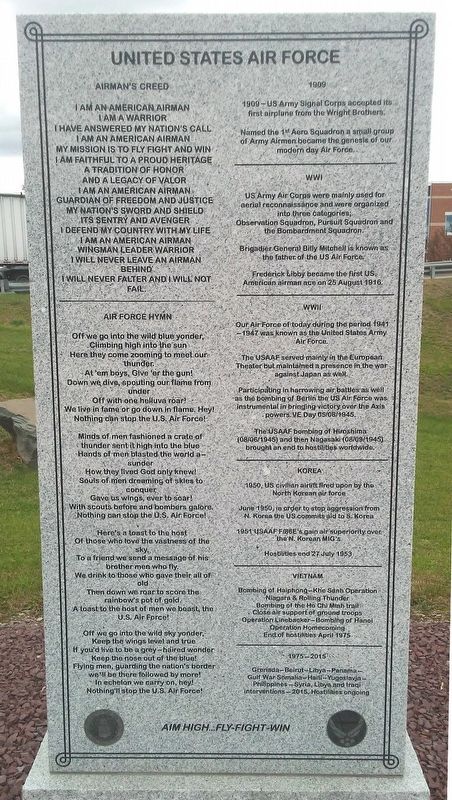 United States Air Force Marker image. Click for full size.