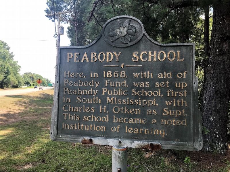 Peabody School Marker image. Click for full size.