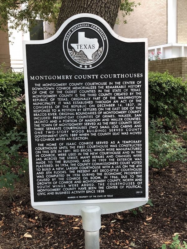 Montgomery County Courthouses Marker image. Click for full size.