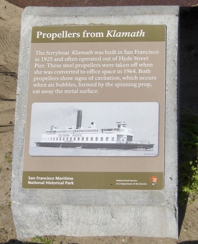 Propellers from <i>Klamath</i> Marker image. Click for full size.