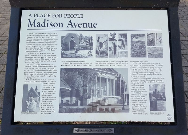 Madison Avenue Marker image. Click for full size.