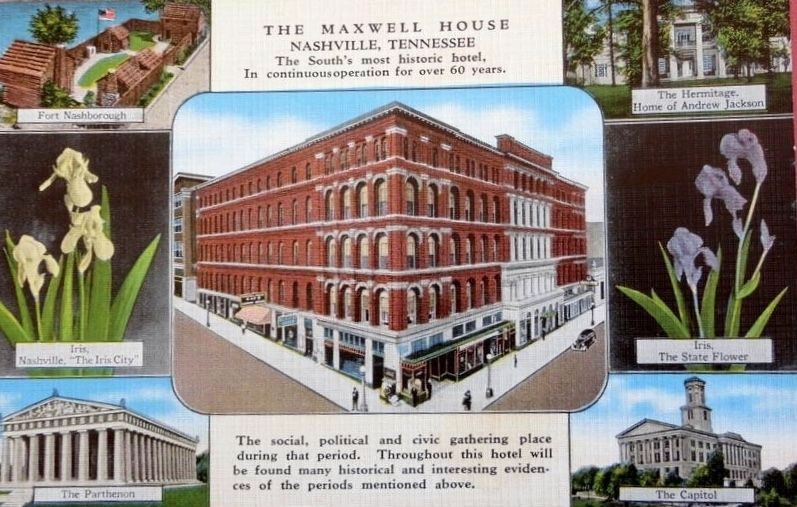 The Maxwell House Postcard image. Click for full size.