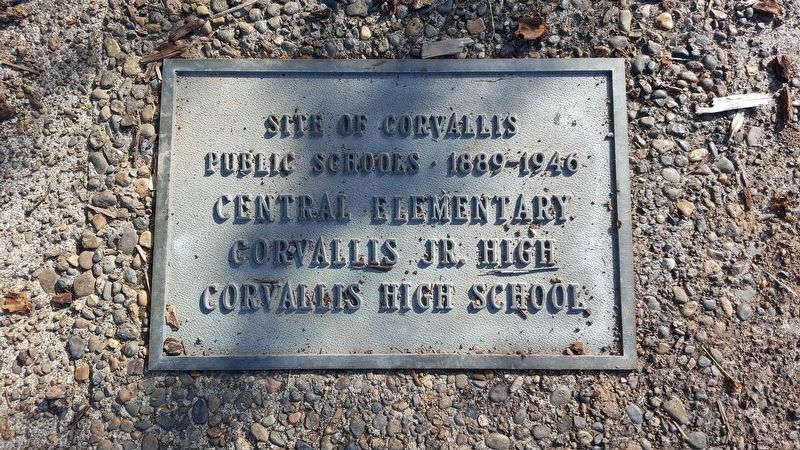 Site of Corvallis Public Schools Marker image. Click for full size.