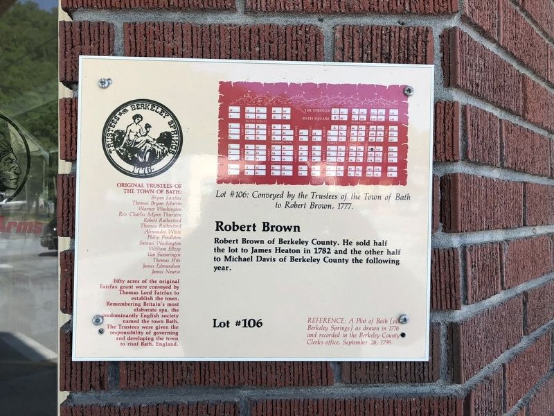 Robert Brown Marker image. Click for full size.
