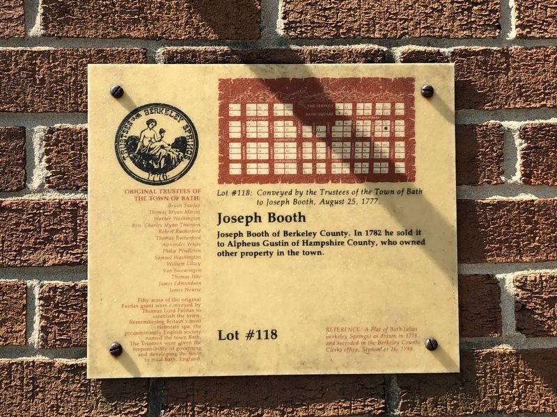 Joseph Booth Marker image. Click for full size.