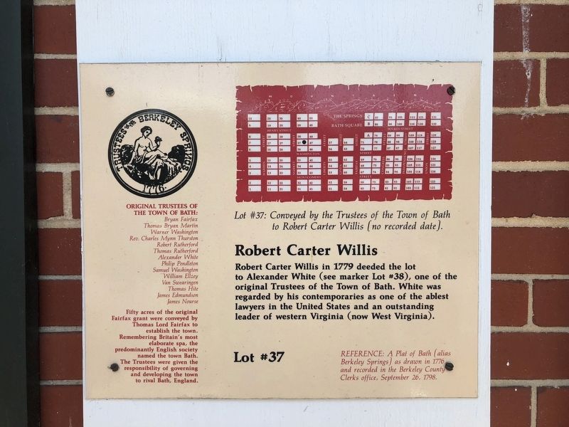 Robert Carter Willis Marker. Click for full size. Robert Carter Willis Marker image. Click for full size.
