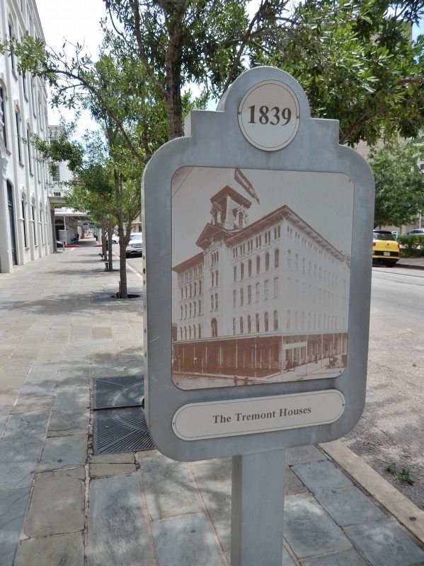 The Tremont Houses Marker (<i>tall view - side two of marker</i>) image. Click for full size.