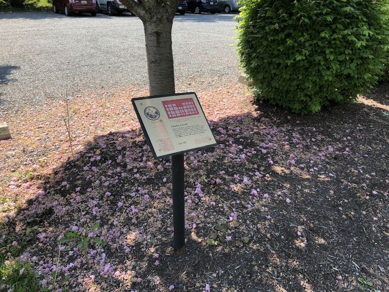 Charles Carroll Marker. Click for full size. Charles Carroll Marker image. Click for full size.