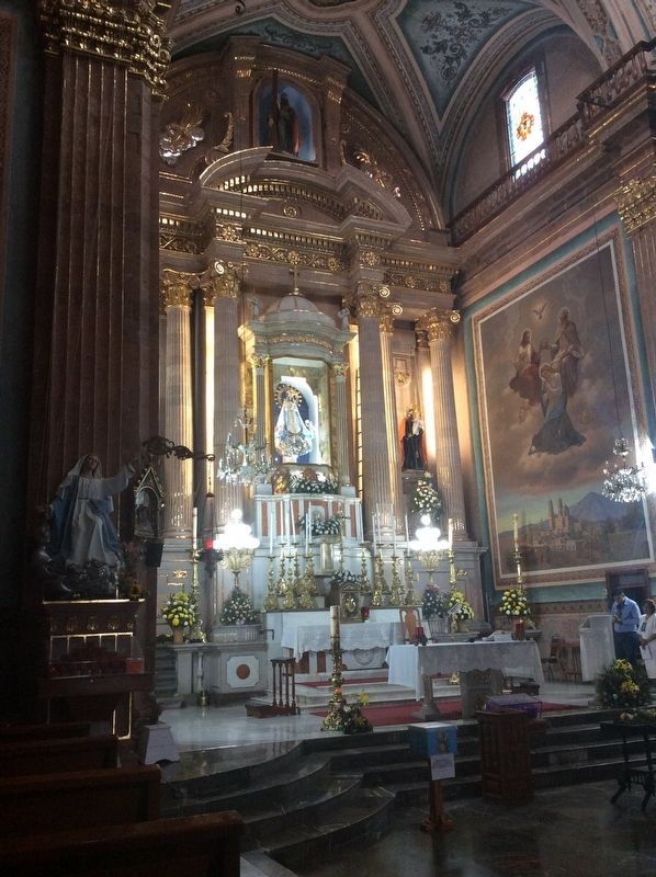 An interior view of the Diocesan Shrine and image of Nuestra Seora de La Luz image. Click for full size.