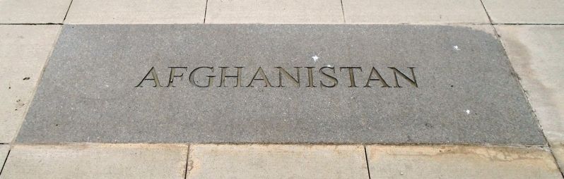 Connecticut State Veterans Memorial Afghanistan Marker image. Click for full size.