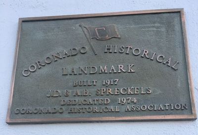 J.D. & A.B. Spreckels Building Marker image. Click for full size.