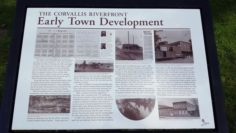 Early Town Development Marker image. Click for full size.