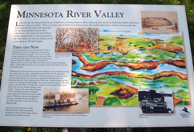 Minnesota River Valley marker image. Click for full size.