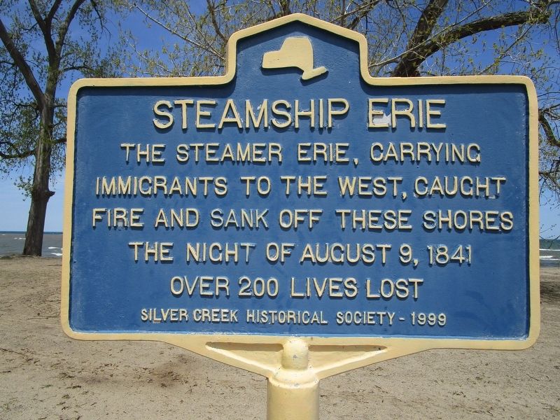 Steamship Erie Marker image. Click for full size.