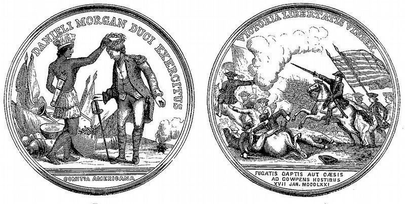 Congressional Gold Medal<br>Awarded to Brigadier General Daniel Morgan<br>March 9, 1781 image. Click for full size.