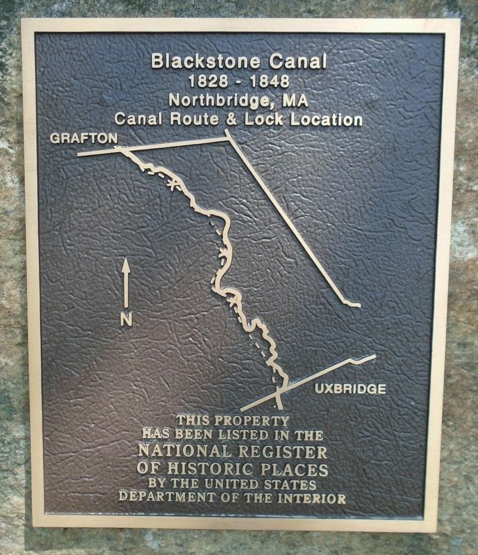 Blackstone Canal NRHP Marker image. Click for full size.