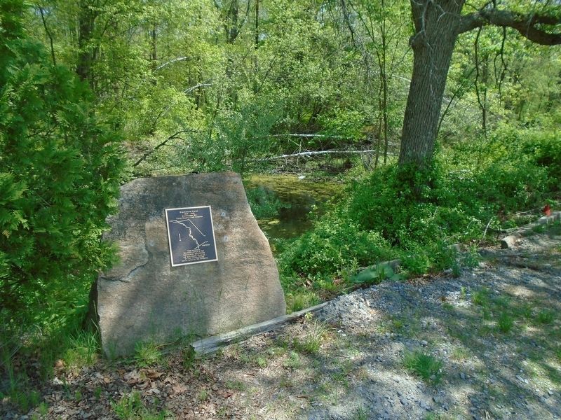Blackstone Canal NRHP Marker. Click for full size. Blackstone Canal NRHP Marker image. Click for full size.