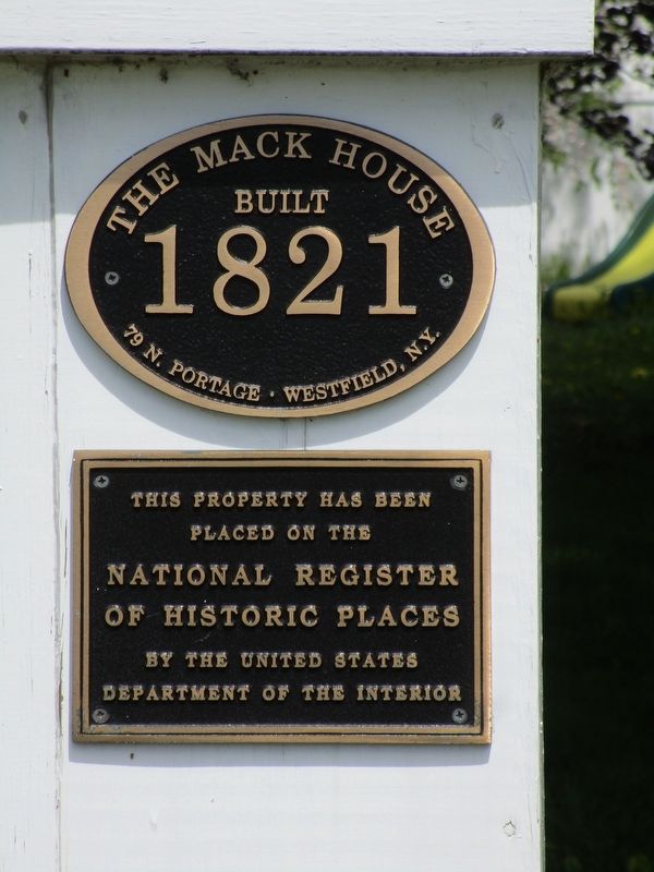 The Mack House Marker image. Click for full size.