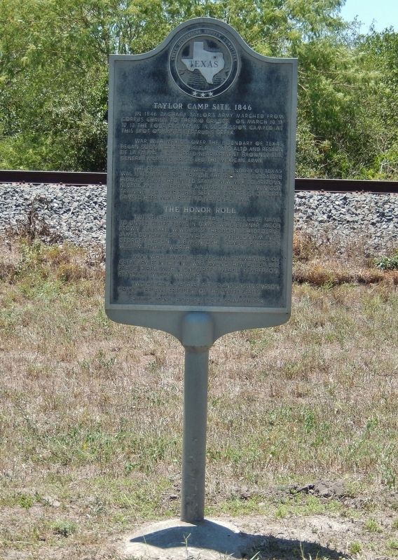 Taylor Camp Site, 1846 Marker (<i>tall view</i>) image. Click for full size.