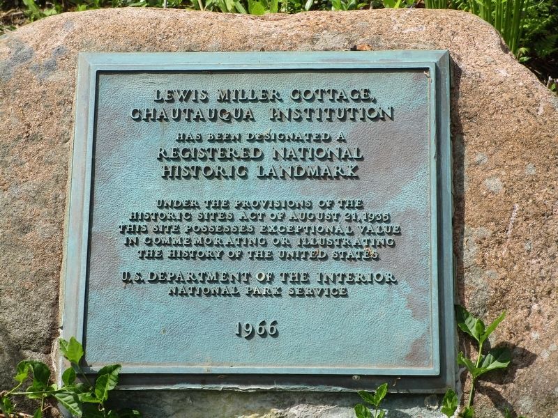 Lewis Miller Cottage Marker image. Click for full size.
