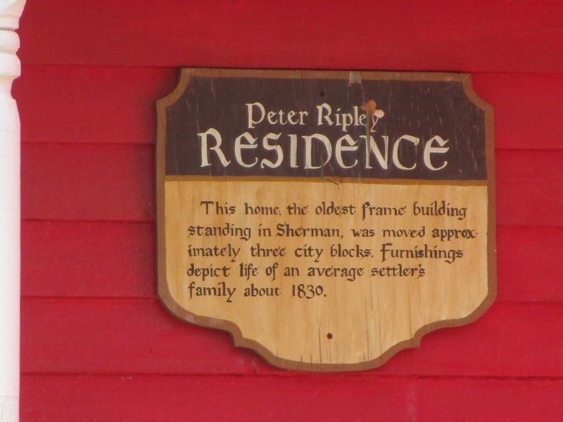 Peter Ripley Residence Marker image. Click for full size.