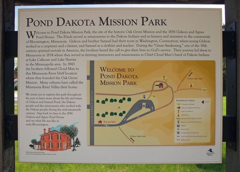 Pond Dakota Mission Park marker image. Click for full size.