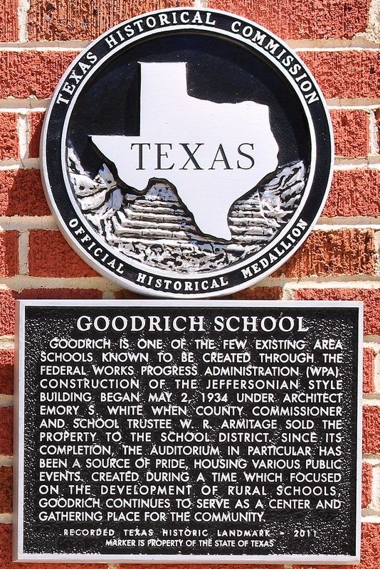 Goodrich School Marker image. Click for full size.