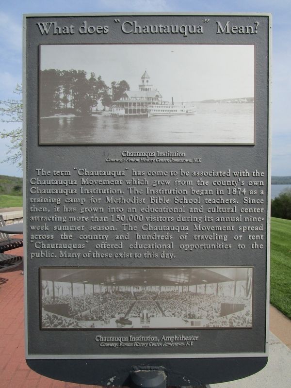 What Does "Chautauqua" Mean? Marker image. Click for full size.
