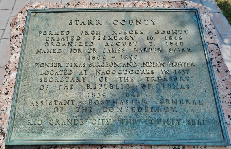 Starr County Marker image. Click for full size.