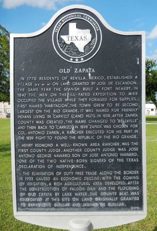 Old Zapata Marker image. Click for full size.