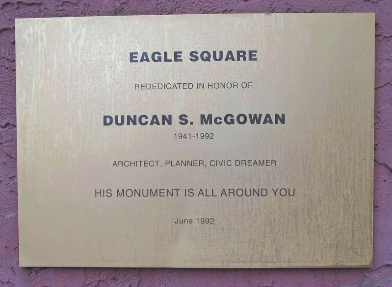 Duncan S. McGowan Marker. Click for full size. Duncan S. McGowan Marker image. Click for full size.