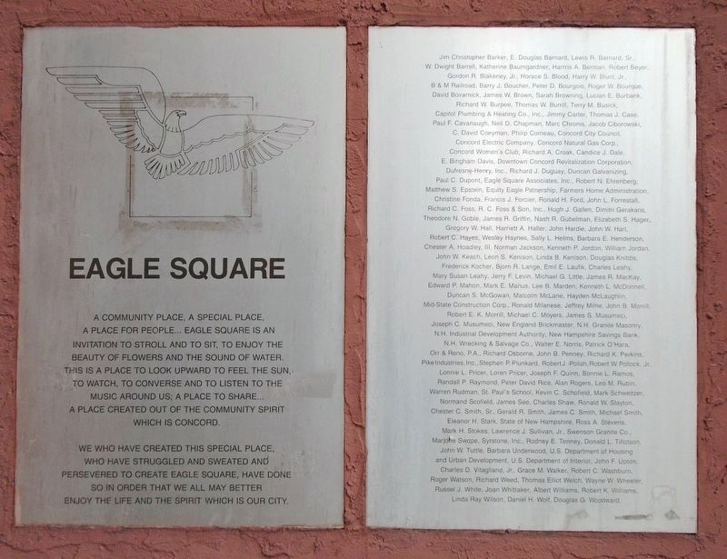 Eagle Square Marker. Click for full size. Eagle Square Marker image. Click for full size.