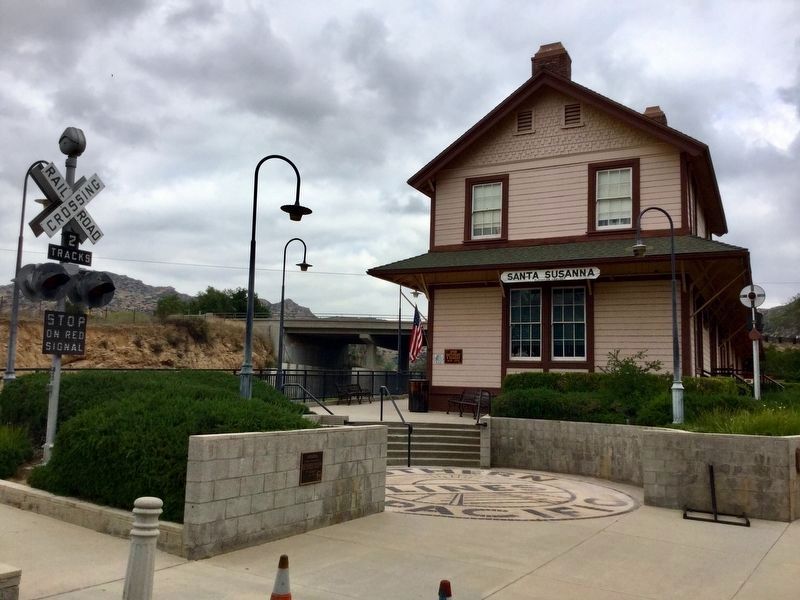 Marker and Depot. Click for full size. Marker and Depot image. Click for full size.