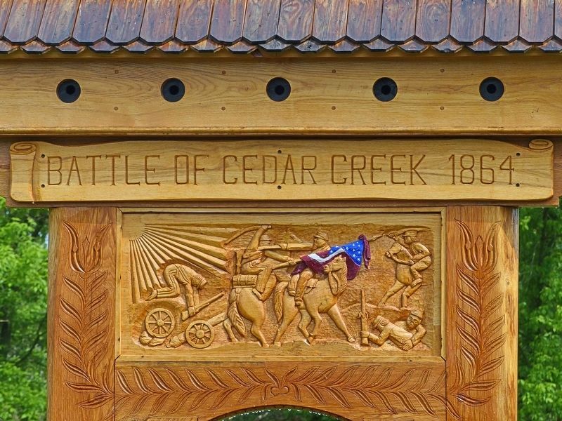 Battle of Cedar Creek 1864 Marker image. Click for full size.