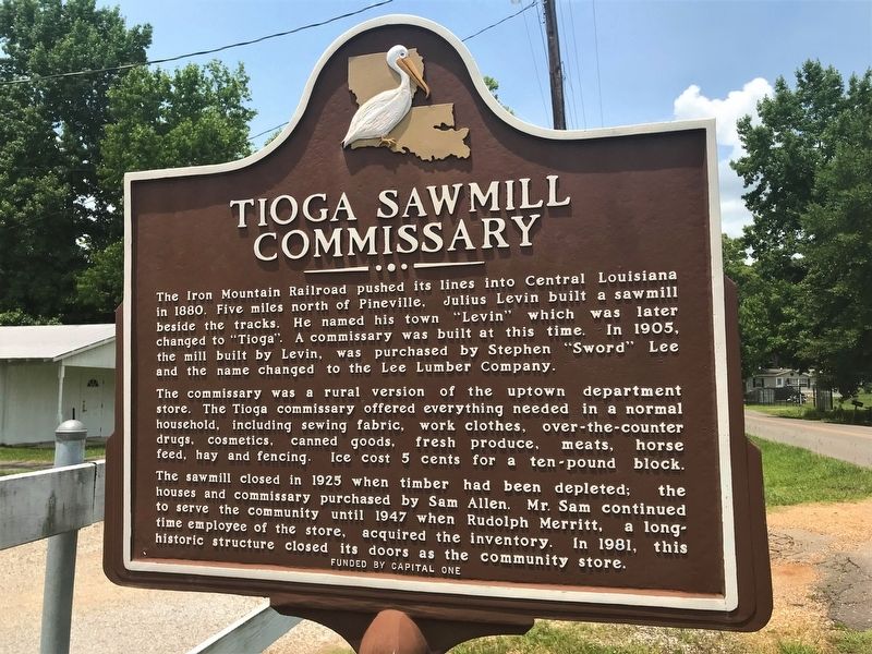 Tioga Sawmill Commissary Marker image. Click for full size.