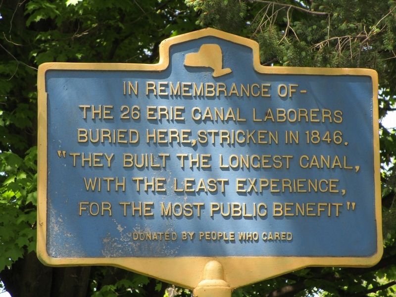 The 26 Erie Canal Laborers Marker image. Click for full size.