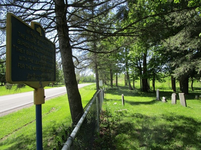 The 26 Erie Canal Laborers Marker. Click for full size. The 26 Erie Canal Laborers Marker image. Click for full size.