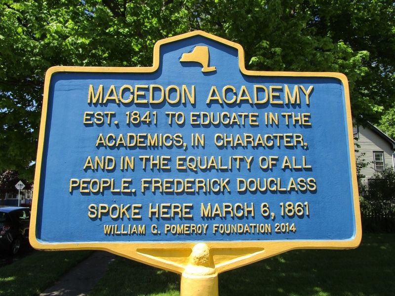 Macedon Academy Marker image. Click for full size.