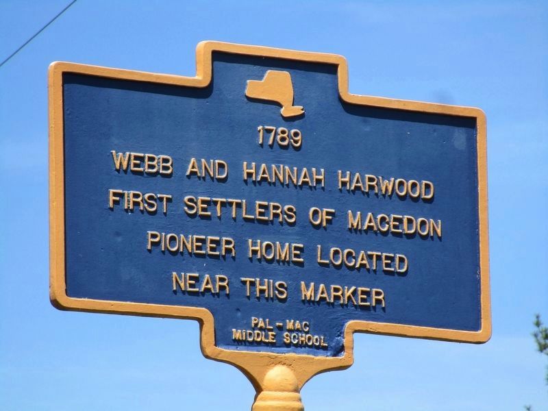 First Settlers of Macedon Marker image. Click for full size.