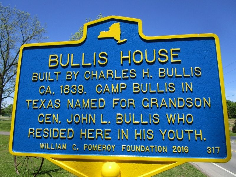 Bullis House Marker image. Click for full size.