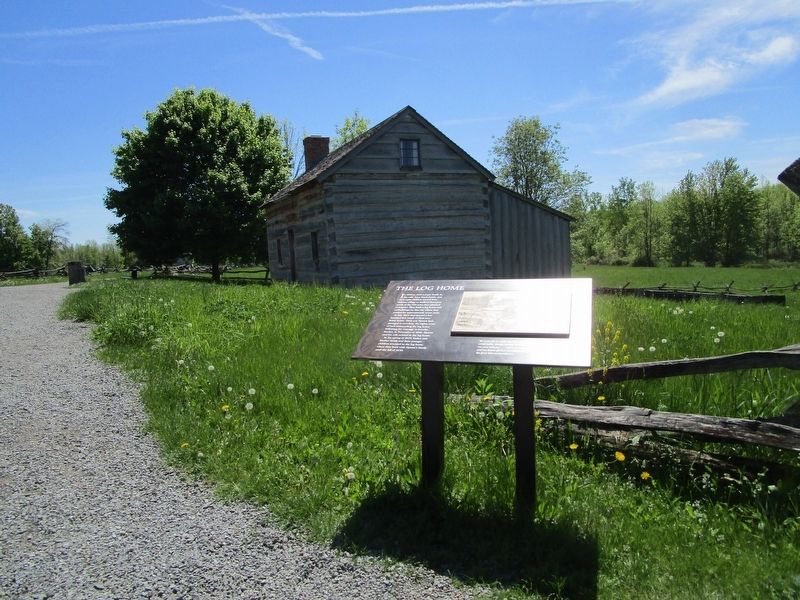 The Log Home & Marker. Click for full size. The Log Home & Marker image. Click for full size.