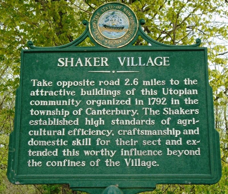 Shaker Village Marker image. Click for full size.