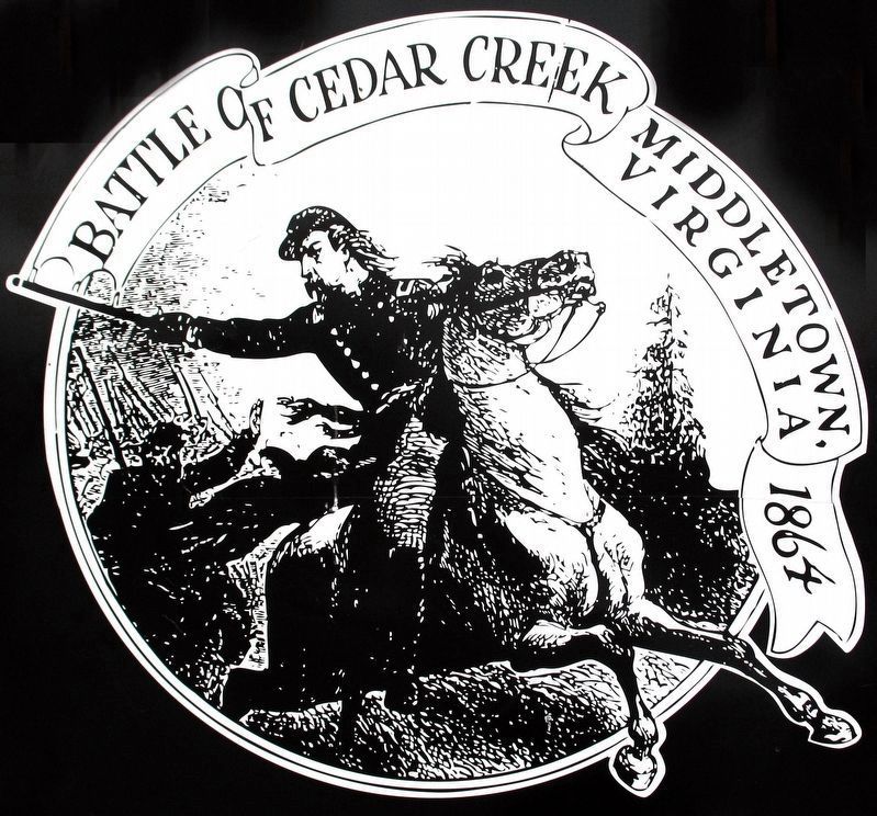 Battle of Cedar Creek<br>Middletown, Virginia,<br>1864 image. Click for full size.