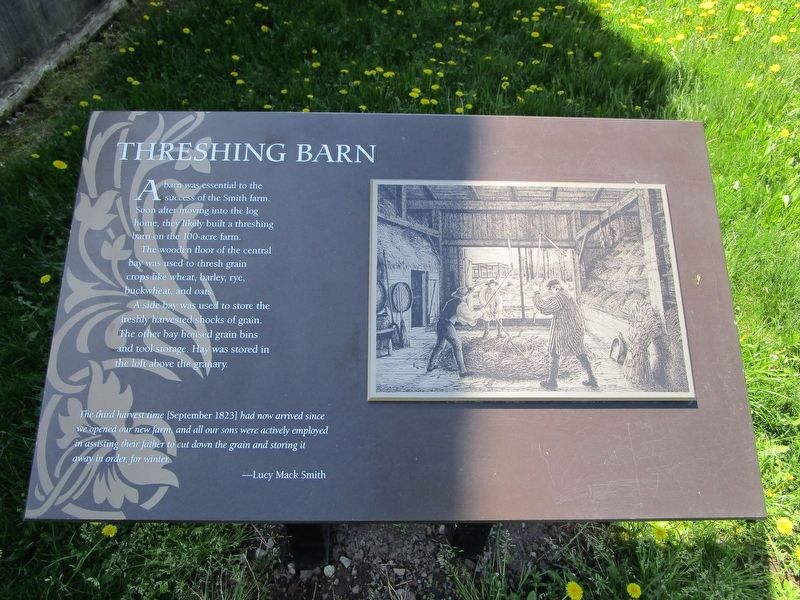 Threshing Barn Marker. Click for full size. Threshing Barn Marker image. Click for full size.