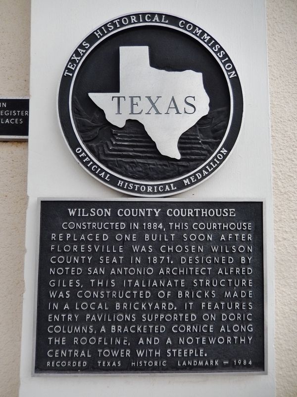Wilson County Courthouse Marker image. Click for full size.