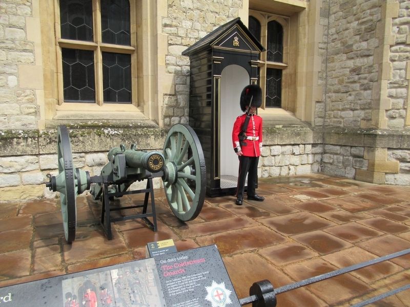 A Coldstream Guard On Duty at the Waterloo Barracks image. Click for full size.