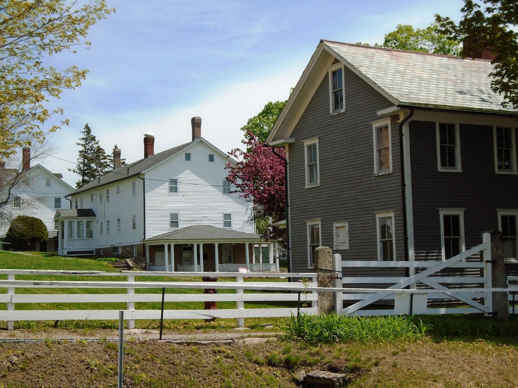 Dwelling House, Enfield House, and Infirmary at Canterbury Shaker Village image. Click for full size.