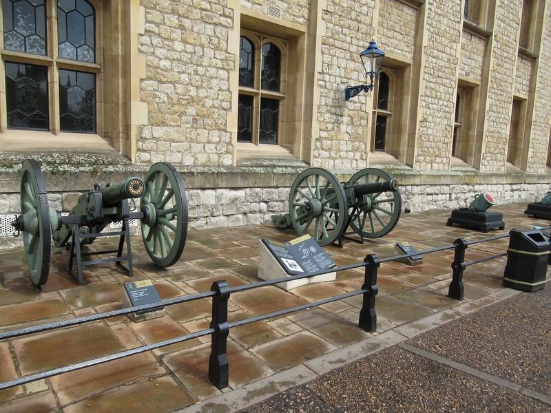 Captured Cannon Marker with Guns of the Waterloo Battery. Click for full size. Captured Cannon Marker with Guns of the Waterloo Battery image. Click for full size.